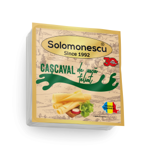 Cașcaval de vacă feliat